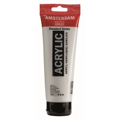 farba akrylowa Amsterdam Acrylic 120 ml - zinc white / biały 104