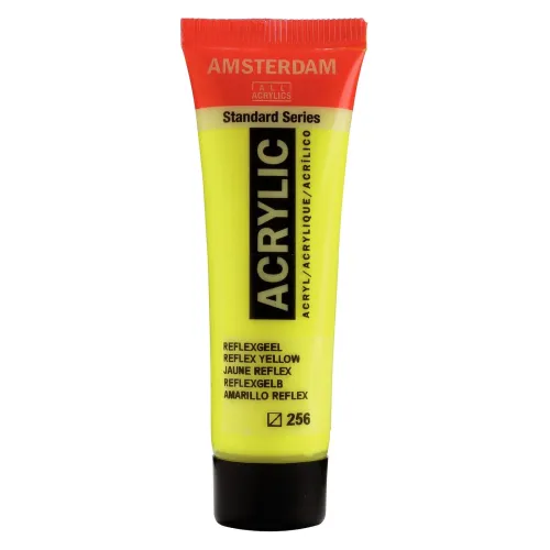 farba akrylowa Amsterdam Acrylic - Neon 20 ml - reflex yellow / żółty 256