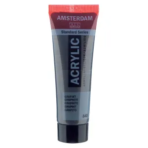 farba akrylowa Amsterdam Acrylic - Metallic 20 ml - graphite / szary 840