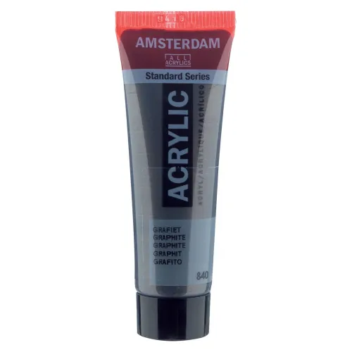 farba akrylowa Amsterdam Acrylic - Metallic 20 ml - graphite / szary 840