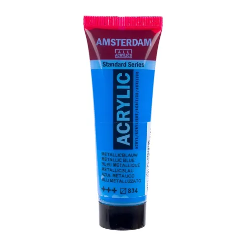 farba akrylowa Amsterdam Acrylic - Metallic 20 ml - metallic blue / niebieski 834