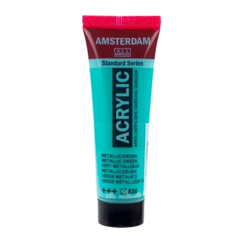 farba akrylowa Amsterdam Acrylic - Metallic 20 ml - metallic green / zielony 836