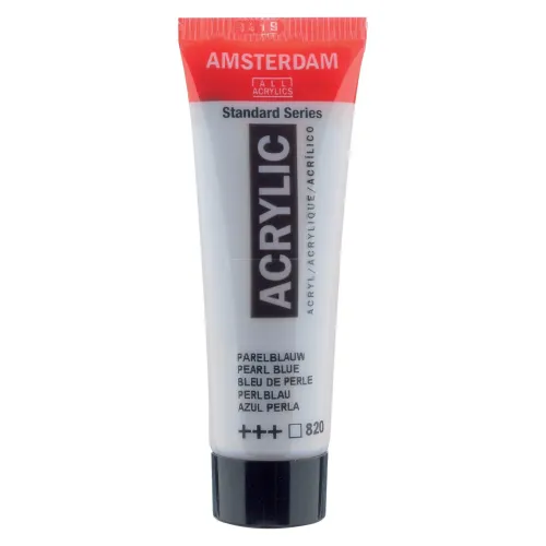 farba akrylowa Amsterdam Acrylic - Pearl 20 ml - pearl blue / niebieski 820