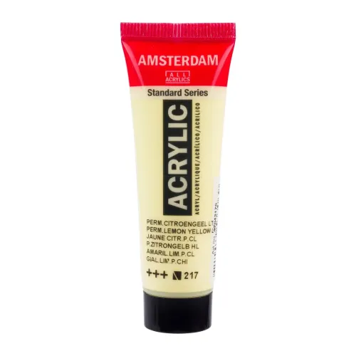 farba akrylowa Amsterdam Acrylic - Pastel 20 ml - lemon yellow / żółty 217