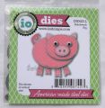 wykrojnik Impression Obsession - patchwork pig [423-L]