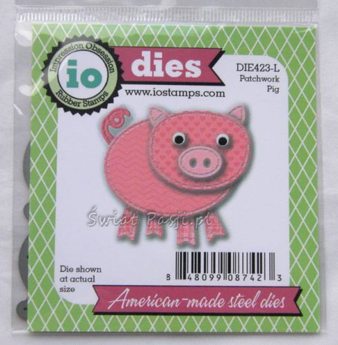 wykrojnik Impression Obsession - patchwork pig [423-L]