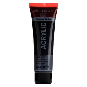 farba akrylowa Amsterdam Acrylic 20 ml - lamp black / czarny 702