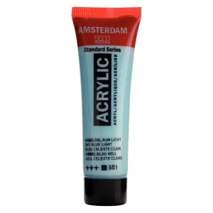farba akrylowa Amsterdam Acrylic 20 ml - sky blue light / niebieski 551