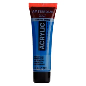 farba akrylowa Amsterdam Acrylic 20 ml - primary cyan / niebieski 572
