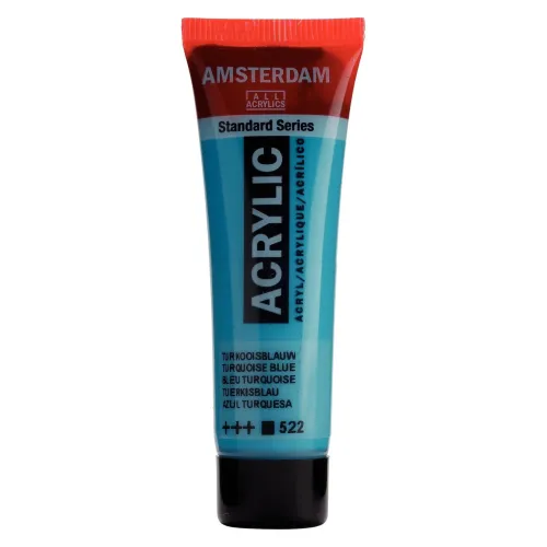 farba akrylowa Amsterdam Acrylic 20 ml - turquoise blue / turkusowy 522