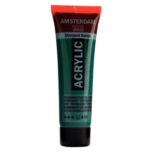 farba akrylowa Amsterdam Acrylic 20 ml - permanent green deep / zielony 619
