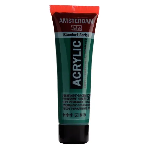 farba akrylowa Amsterdam Acrylic 20 ml - permanent green deep / zielony 619