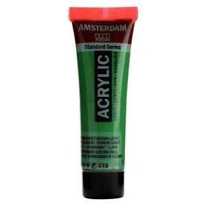 farba akrylowa Amsterdam Acrylic 20 ml - permanent green light / zielony 618