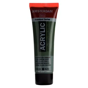 farba akrylowa Amsterdam Acrylic 20 ml - olive green deep / zielony 622
