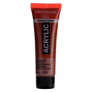 farba akrylowa Amsterdam Acrylic 20 ml - burnt sienna / brązowy 411