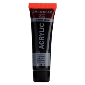 farba akrylowa Amsterdam Acrylic 20 ml - oxide black / czarny 735