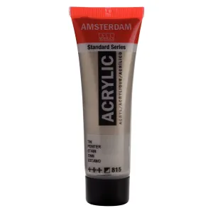 farba akrylowa Amsterdam Acrylic - Metalic 20 ml - pewter / srebny 815