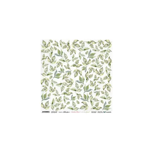 arkusz z elementami do wycinania ScrapAndMe - amidst the roses - leaves 1