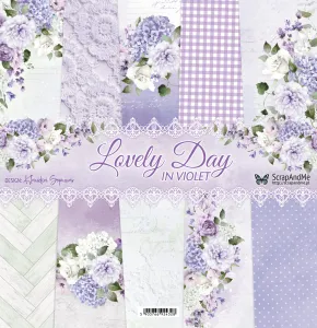 papier scrapbook ScrapAndMe - lovely day in violet [zestaw 12"x12"]
