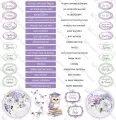 papier scrapbook ScrapAndMe - lovely day in violet [zestaw 12"x12"]