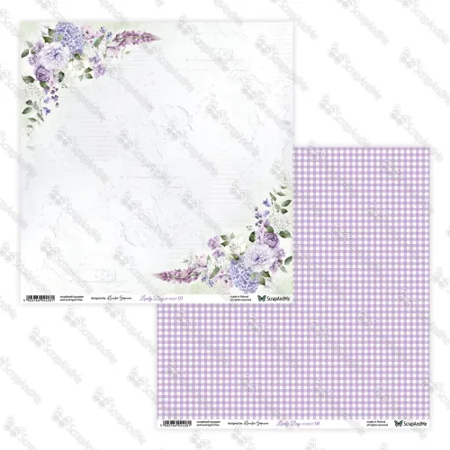 papier scrapbook ScrapAndMe - lovely day in violet - 03/04