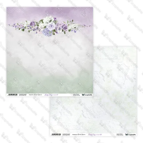papier scrapbook ScrapAndMe - lovely day in violet - 07/08