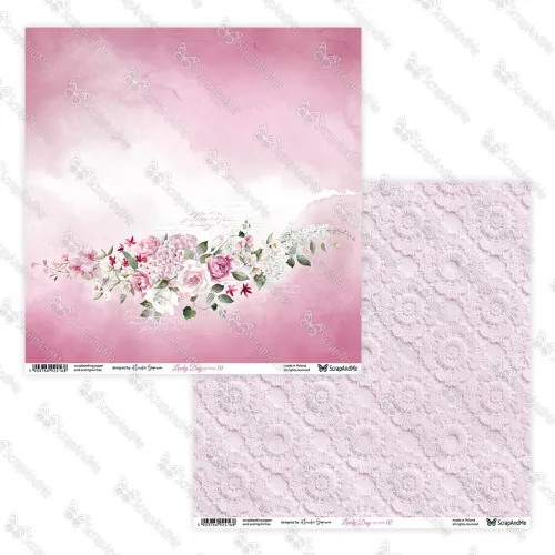 papier scrapbook ScrapAndMe - lovely day in pink  - 01/02