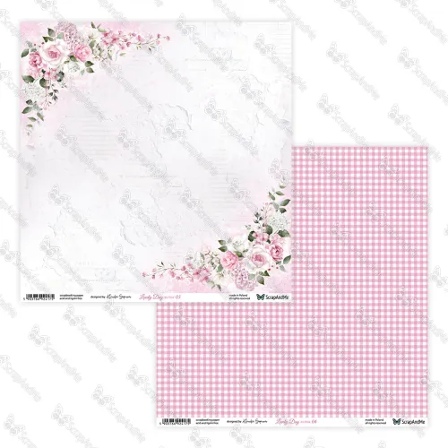 papier scrapbook ScrapAndMe - lovely day in pink  - 03/04