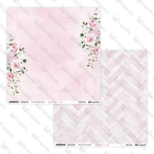 papier scrapbook ScrapAndMe - lovely day in pink  - 05/06