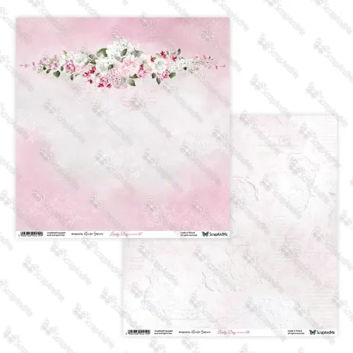papier scrapbook ScrapAndMe - lovely day in pink  - 07/08