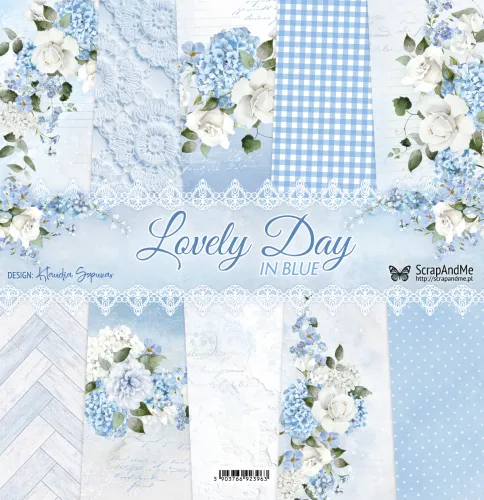 papier scrapbook ScrapAndMe - lovely day in blue [zestaw 12"x12"]