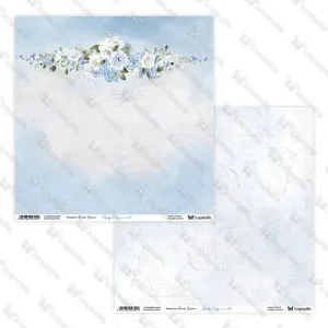 papier scrapbook ScrapAndMe - lovely day in blue - 07/08