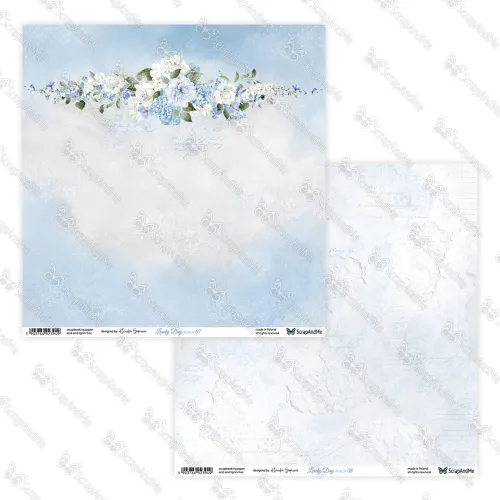 papier scrapbook ScrapAndMe - lovely day in blue - 07/08