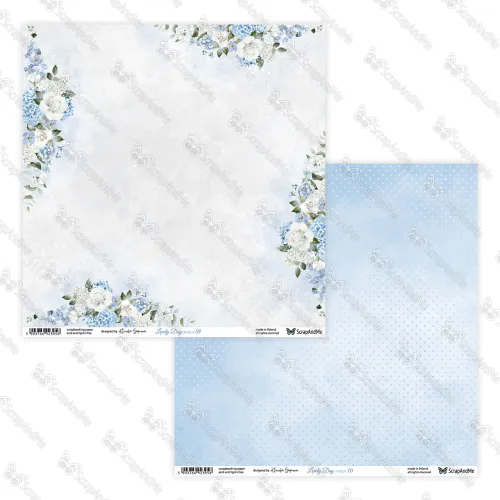 papier scrapbook ScrapAndMe - lovely day in blue - 09/10