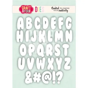 wykrojnik Craft&You - bubble alphabet / bąbelkowy alfabet [CW409]
