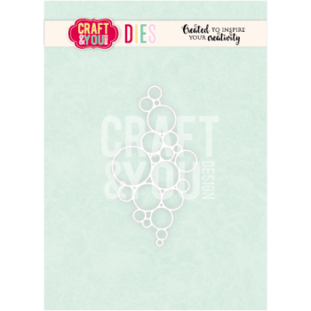wykrojnik Craft&amp;You - bubble background / bąbelkowe tło [CW411]