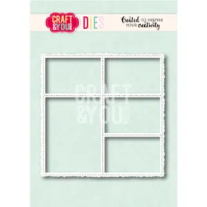 wykrojnik Craft&You - layout old frame [CW414]