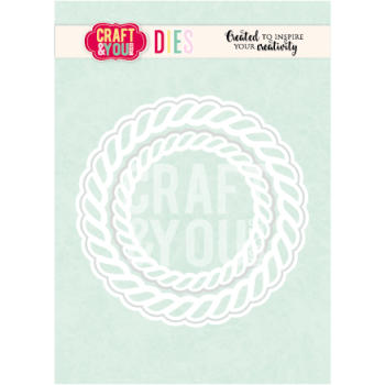wykrojnik Craft&amp;You - rope frames by Bea / sznurkowe ramki [CW419]