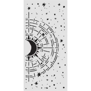 szablon Stamperia 12 x 25 cm - secret diary astrolabium