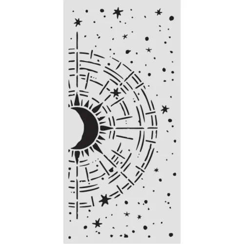 szablon Stamperia 12 x 25 cm - secret diary astrolabium