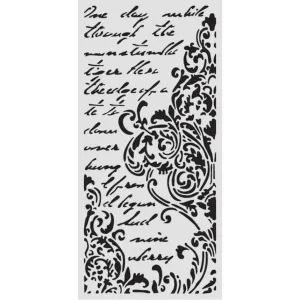 szablon Stamperia 12 x 25 cm - secret diary fryz z napisem