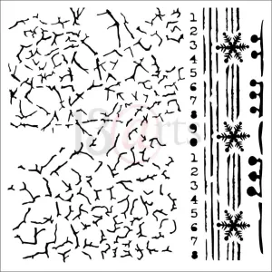 szablon 13Arts - frosty crackles