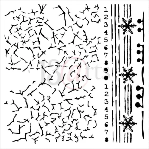 szablon 13Arts - frosty crackles