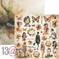 papier scrapbook 13Arts - retroteca [zestaw 8" x 8"]