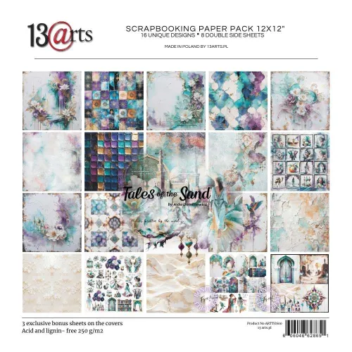 papier scrapbook 13Arts - tales of the sand [zestaw 12" x 12"]