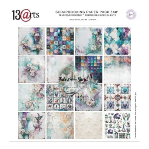 papier scrapbook 13Arts - tales of the sand [zestaw 8" x 8"]