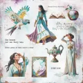 papier scrapbook 13Arts - tales of the sand [zestaw 8" x 8"]