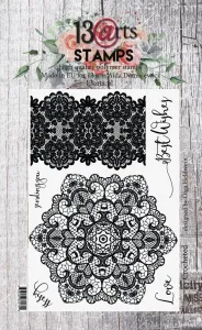stempel polimerowy 13Arts - crocheted A6