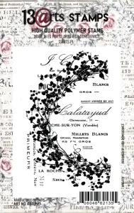 stempel polimerowy 13Arts - wreath A7 