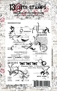 stempel polimerowy 13Arts - vintage letter A7